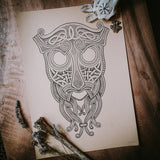 Nordic Mask, Wikinger or Viking Mask, Odin, Wotan
