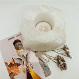 Quartz Crystal Candle Holder