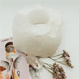 Quartz Crystal Candle Holder