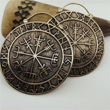 Vegvísir Runes Earrings (Large)