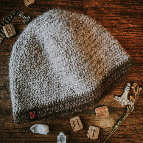 Viking Cap (Grey, Nalbinding)