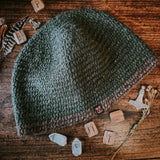 Viking Cap (Moss Green, Nalbinding)