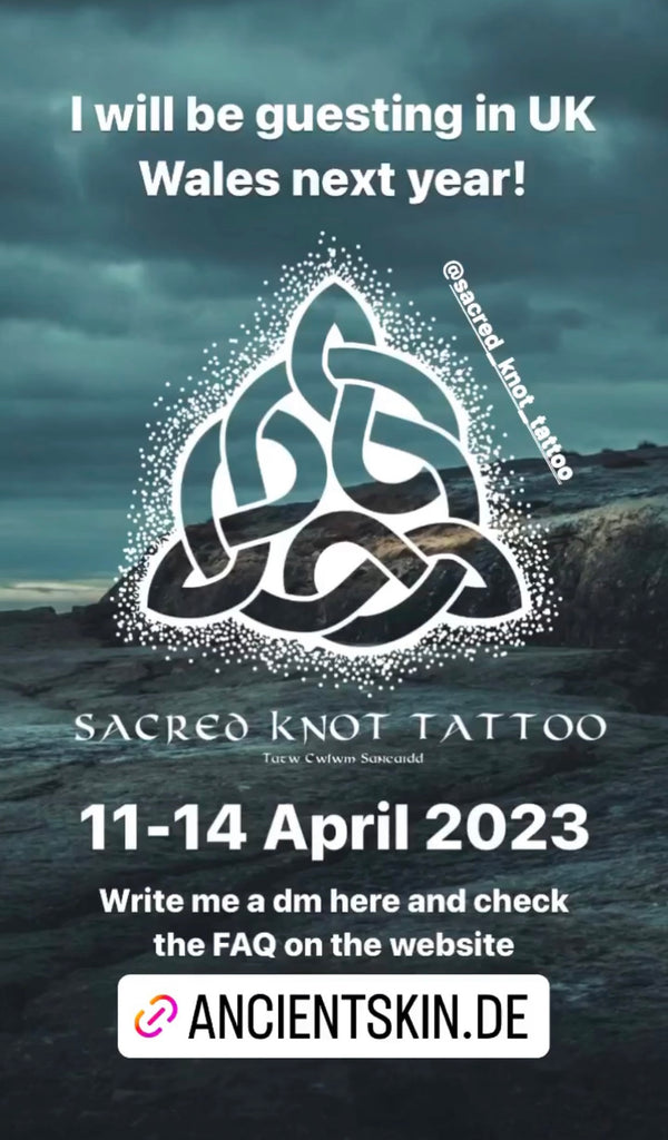 Nordic Tattoo Ancientskin, Nordische Tätowierungen United Kingdom, Wales, Sacred Knot, Guestspot