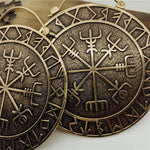 Vegvísir Runes Earrings (Large)