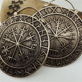 Vegvísir Runes Earrings (Large)