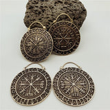 Vegvísir Runes Earrings (Small)